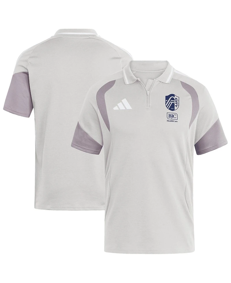 Adidas Men's Silver St. Louis City Sc 2026 Tiro Competition Polo Shirt