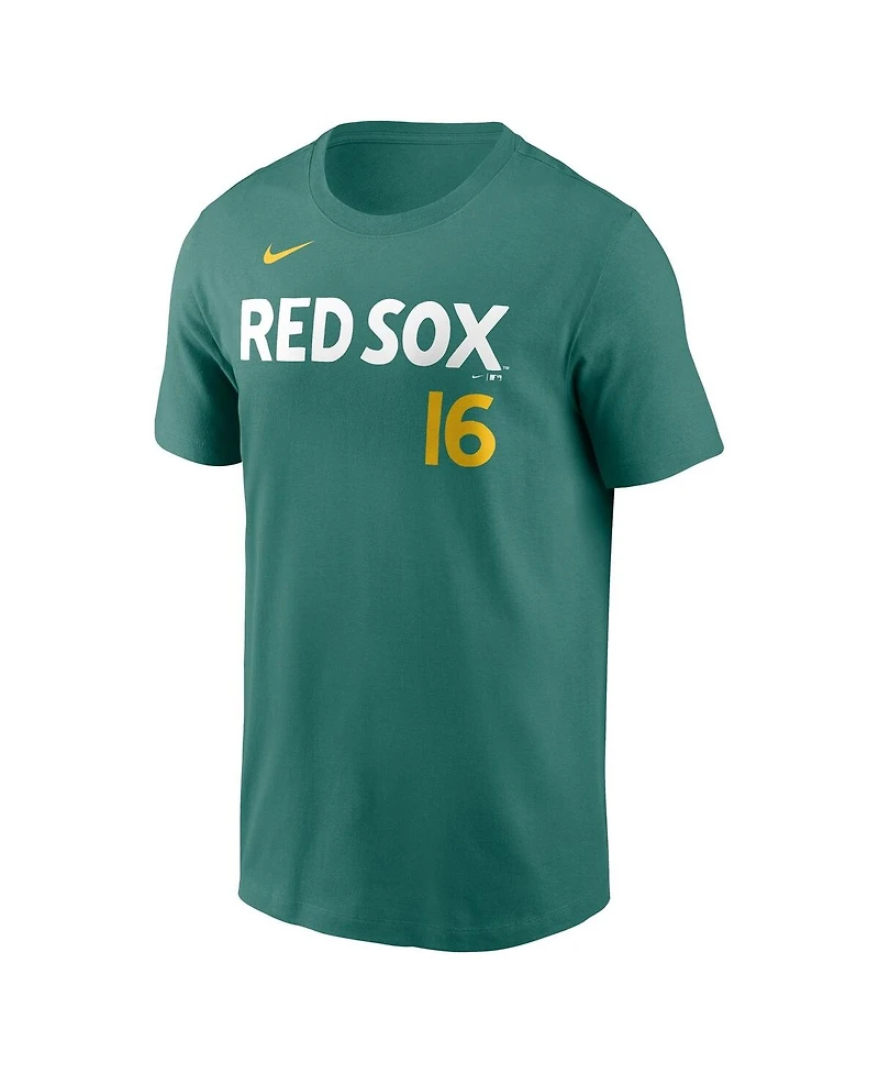 Nike Men's Jarren Duran Green Boston Red Sox 2025 City Connect Fuse Name & Number T-Shirt