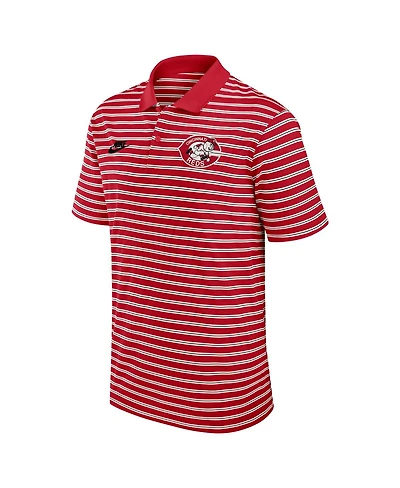 Nike Men's Red Cincinnati Reds Cooperstown Collection Dri-fit Victory Striped Polo Shirt