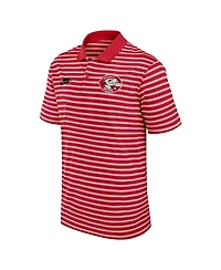 Nike Men's Red Cincinnati Reds Cooperstown Collection Dri-fit Victory Striped Polo Shirt
