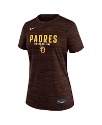 Nike Women's Brown San Diego Padres Authentic Collection Velocity Dri-fit T-Shirt