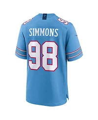 Nike Men's Jeffery Simmons Light Blue Tennessee Titans Game Jersey
