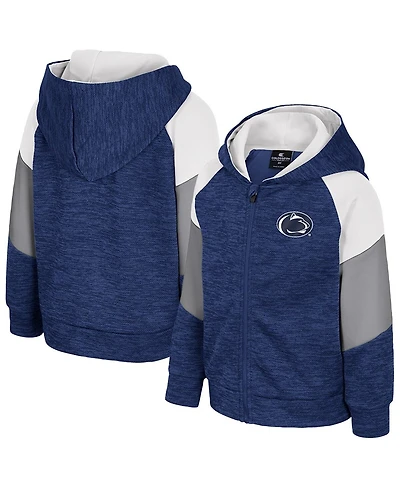 Colosseum Toddler Navy Penn State Nittany Lions Spirit Hollow Full-Zip Hoodie