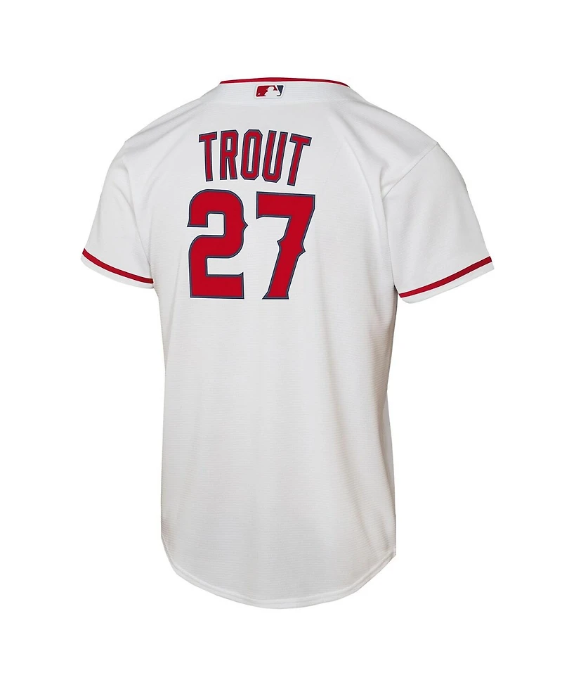 Nike Big Boys and Girls Mike Trout White Los Angeles Angels Home Replica Player Jersey