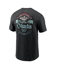 Nike Men's Black Arizona Diamondbacks Mlb World Tour: Mexico City Series Graphic T-Shirt
