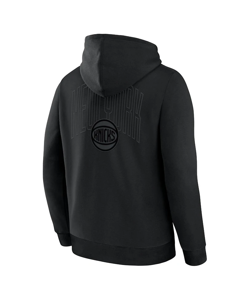 Fanatics Men's New York Knicks Black Out Hoodie