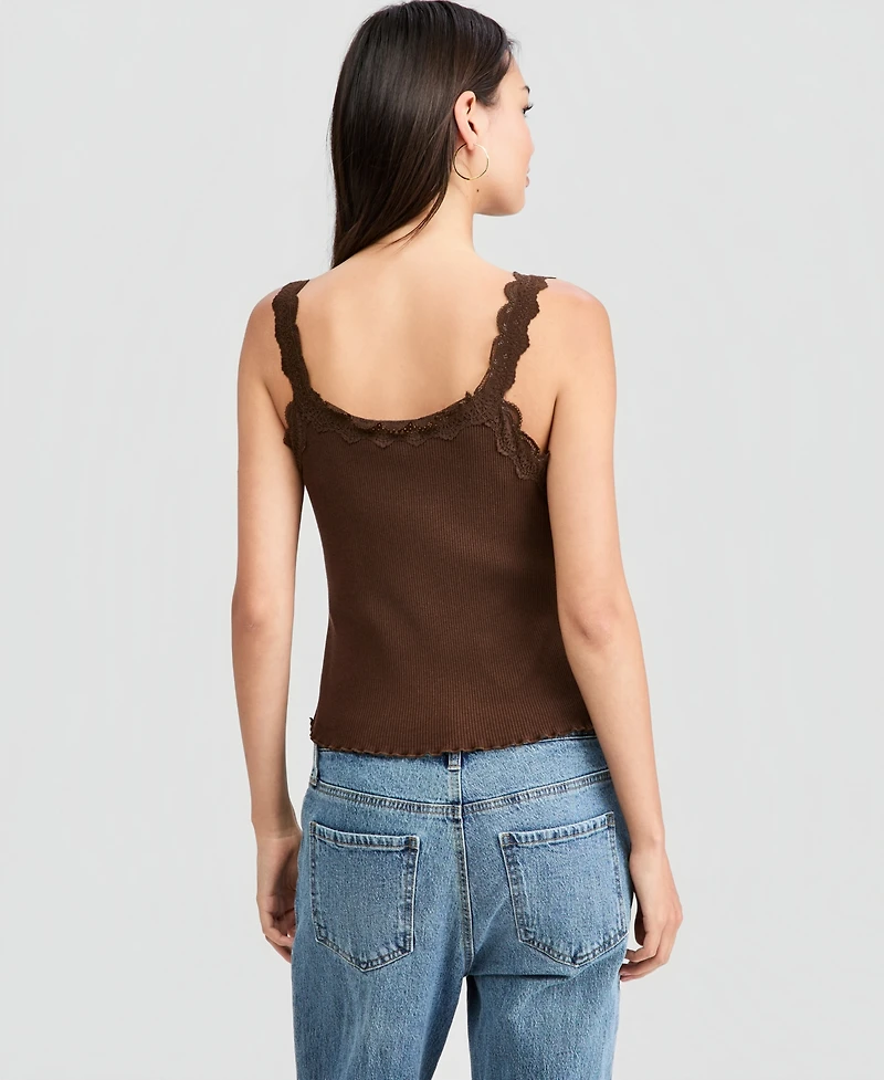 And Now This Women's Lace-Trim Tank Top, Macy's Exclusive
