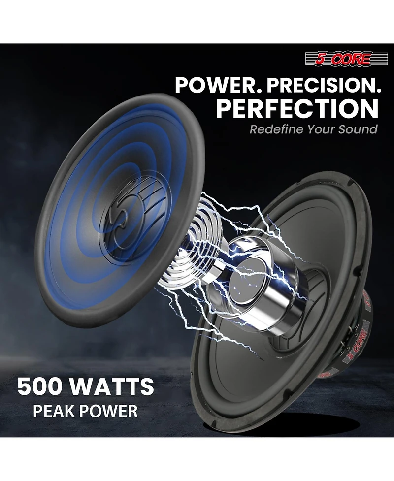 5 Core 15 Inch Woofer 500W Car Subwoofer 4Ohm Replacement Deep Sub w Poly Cone
