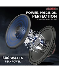 5 Core 15 Inch Car Subwoofer Pair 450W 4 Ohm Deep Bass Woofers with 40 Oz Magnet and Poly Cone Speakers