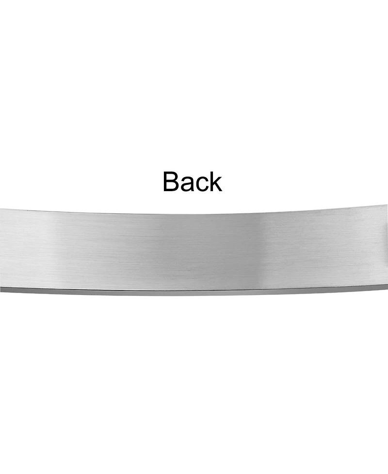 Bling Jewelry Men's Identification Id Bracelet Name Tag Stainless Steel 8.5 Inch