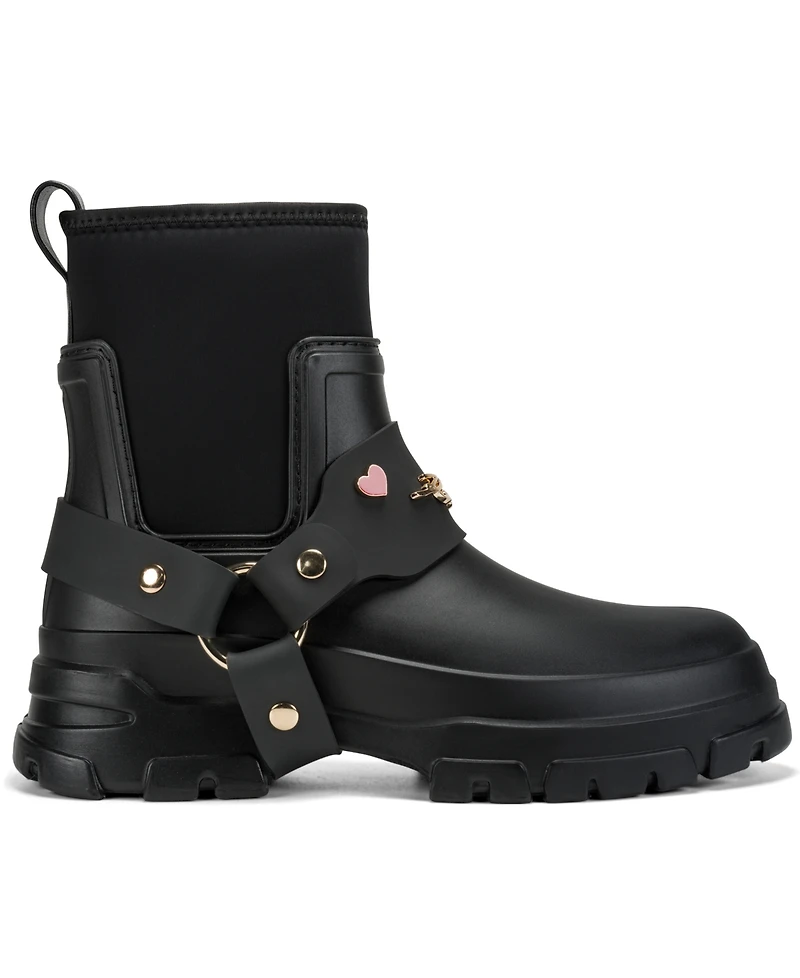 Karl Lagerfeld Paris Women's Rivenna Rain Round Toe Booties