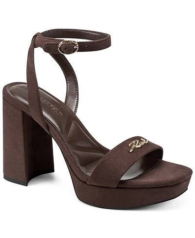 Karl Lagerfeld Paris Women's Maeleia Platform Ankle Strap Dress Sandals