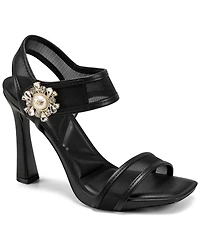 Karl Lagerfeld Paris Women's Celida Mesh Ankle Strap Dress Sandals