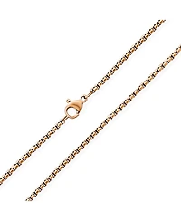Bling Jewelry Thin Strong Simple Basic 2MM Stainless Steel Basic Venetian Box Link Chain Necklace