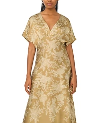 CeCe Women's Dolman-Sleeve V-Neck Maxi Dress