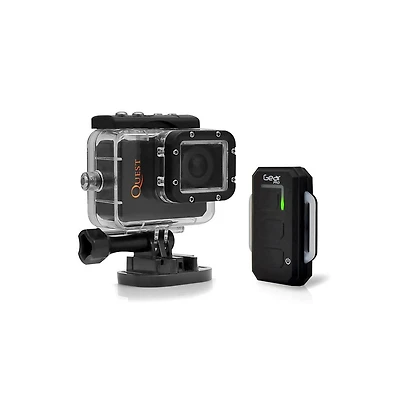 Pyle Sound Around Gear Pro Quest Wi-Fi Action Cam 1080p Video 16MP Camera 2.0'' Lcd Display Waterproof Case Remote GDV995BK