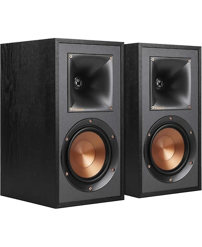 Klipsch R-51M Bookshelf Speaker Pair, 90x90 Tractrix Horn, 5.25" Copper Spun Woofer