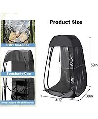 ECHTPeak Sports Tent Pop Up Shelter, 1 Person All Weather Tents, for Outdoor Sports Events, Fishing and Camping