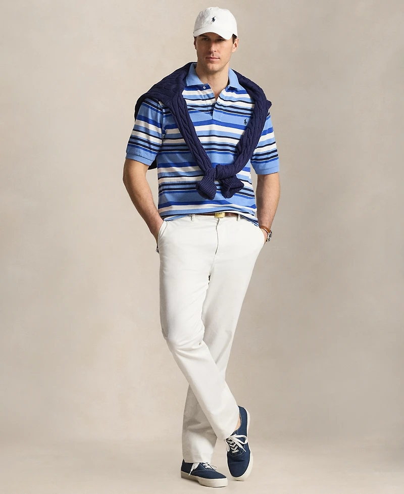 Polo Ralph Lauren Men's Big & Tall Striped Mesh Shirt