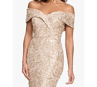 Xscape Women's Off-The-Shoulder Ball Gown