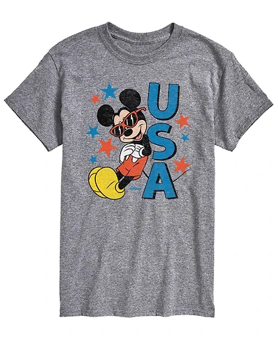 Airwaves Men's Disney Mickey Usa Short-Sleeve Graphic T-Shirts