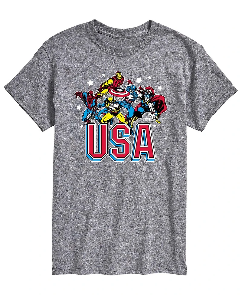 Airwaves Men's Marvel Usa Short-Sleeve Graphic T-Shirt