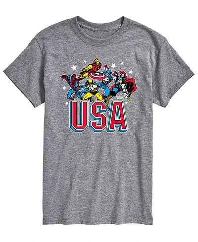 Airwaves Men's Marvel Usa Short-Sleeve Graphic T-Shirt