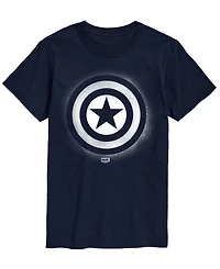 Airwaves Men's Captain America Logo Short-Sleeve Graphic T-Shirts