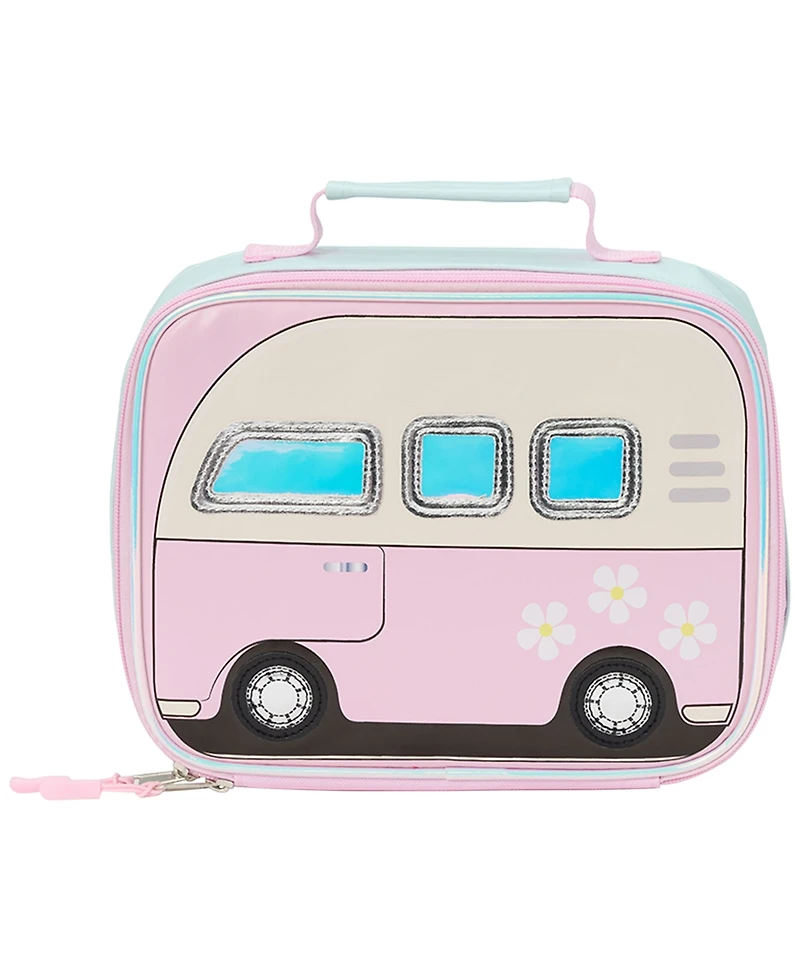 Rainbow Sugar Girls' Camper Van Backpack and Headphone, 2-Piece Set