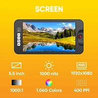 Osee T5+ 5.5" Full Hd On-Camera Monitor Kit, Supports 4K Hdmi