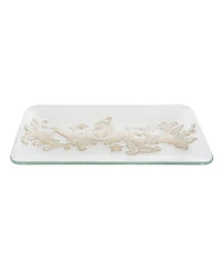 Gallerie Ii Noel Decorative Glass Christmas Plate Tray