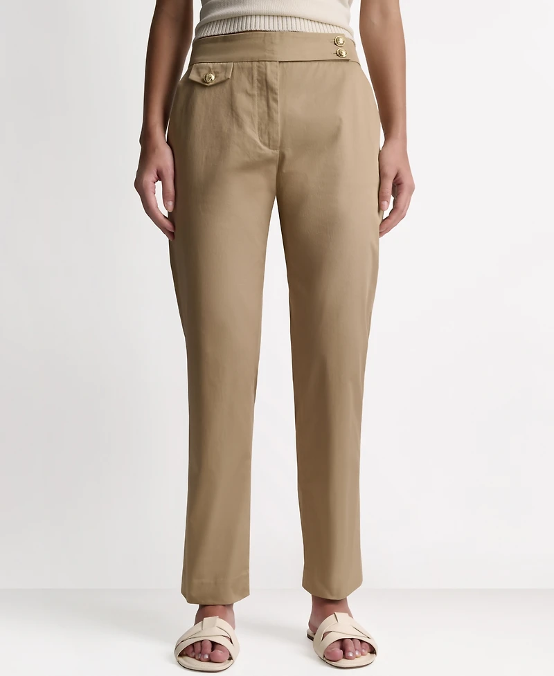 Bcbg Women's Straight-Leg Mid-Rise Pants