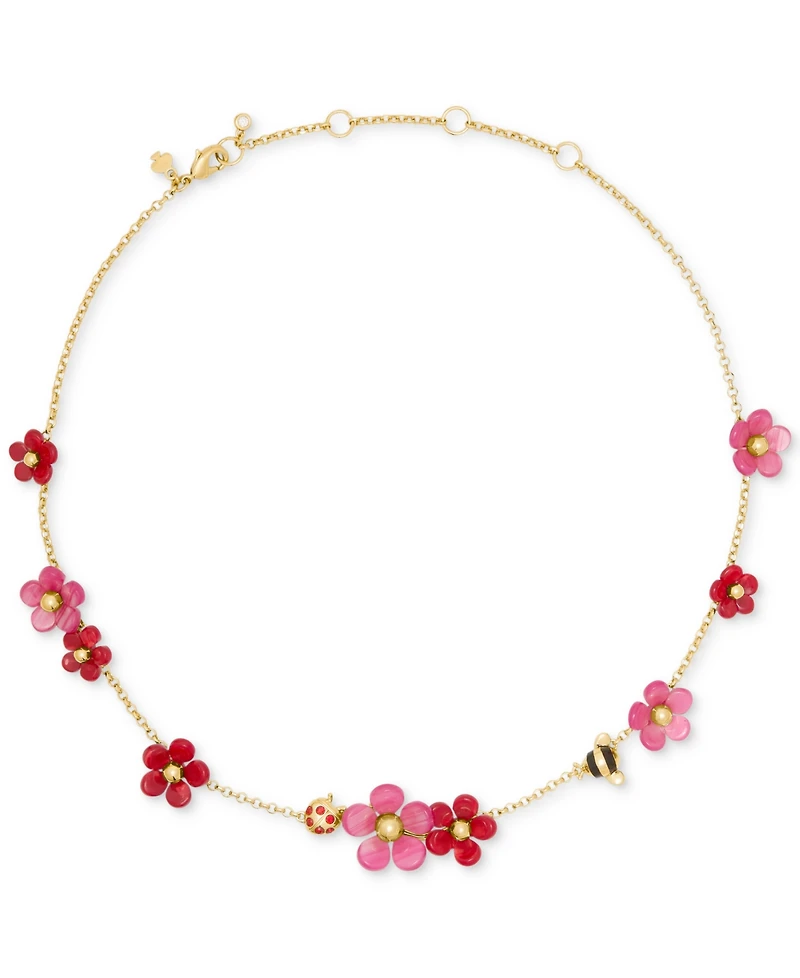 kate spade new york Gold-Tone Summer Daze Flower Scatter Necklace