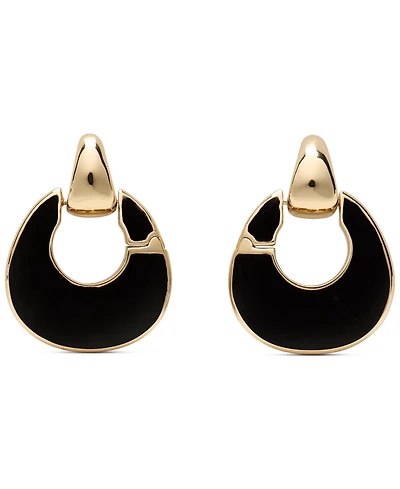 kate spade new york Gold-Tone Ks Duo Hoop Earrings