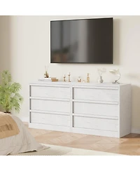 gaomon 3-Drawer Bedroom Dresser, Modern Small Nightstand Chest with Large Storage for Living Room and Nursery