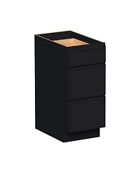 Boyel Living 15 Inch 3-Drawers Base Cabinets Kitchen Cabinets, Solid Wood Frame, Soft-Close Slides and Hinges