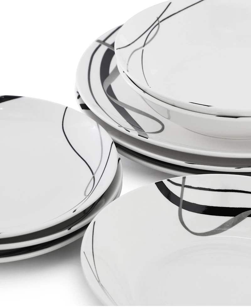Elama Sarah 18-Piece Dinnerware Set, Service For 6