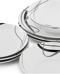 Elama Sarah 18-Piece Dinnerware Set, Service For 6