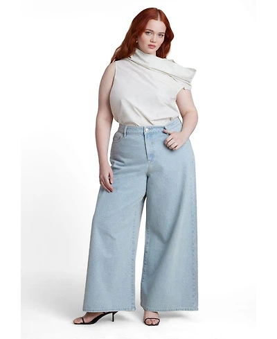 Eloquii Women's Embellished Rhinestone Jeans