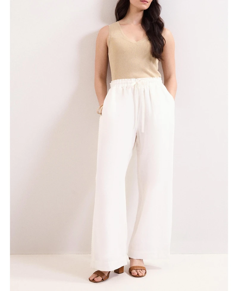 Phase Eight Women's Rowan Wide Leg Linen Trousers