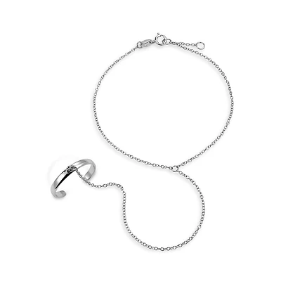 Bling Jewelry Trendy Delicate Chain Link Bracelet 14K