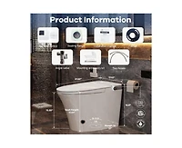 Casainc Ada Comfort Height Smart Bathroom Fixture with Built-In Tank, Heated Seat, Auto Open Lid and Warm Air Dryer