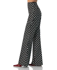 Ivonne Women's Polka Dot Flared Pants