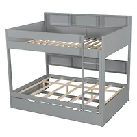Streamdale Furniture Full over full bunk bed with trundle