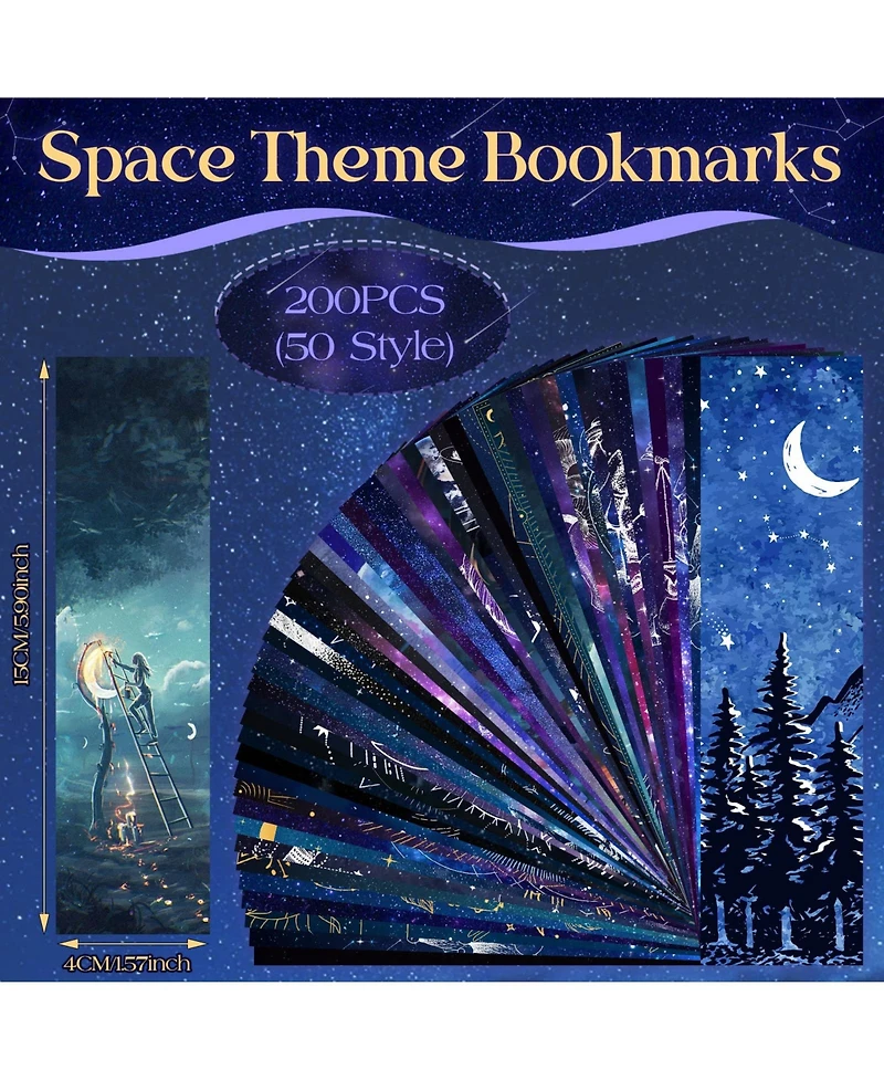 Gnuadz Space Starry Night Bookmarks Classroom Rewards Gifts