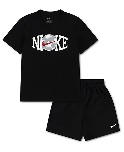 Nike Boys' 4-7 Soccer T-Shirt and Shorts, 2-Piece Set