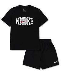 Nike Boys' 4-7 Soccer T-Shirt and Shorts, 2-Piece Set