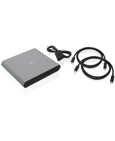 Iogear Access Pro 2-Port Usb-c Kvm Switch With Power Delivery, Taa Compliant