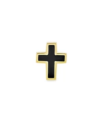 Bling Jewelry Tiny Minimalist 3D Cross Cartilage Ear Stud Earrings