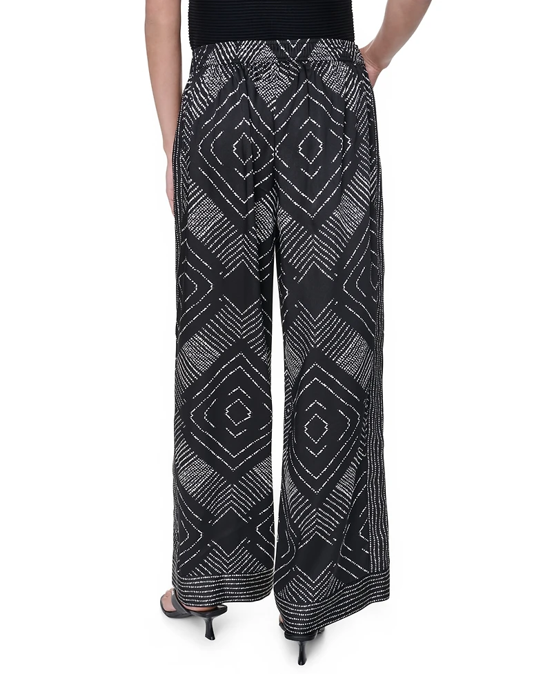 Dkny Women's Printed Wide-Leg Pants
